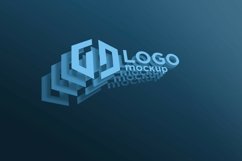 Falling Paper Logo Mockup Template Product Image 1