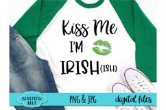Kiss Me I&#039;m Irish ish St. Patrick&#039;s Day Digital Download Product Image 1