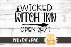 Wicked Witch Inn - Halloween Sign SVG PNG DXF Cut Files Product Image 2