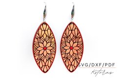 Geometric Engraved Earrings Digital Download Product Image 2