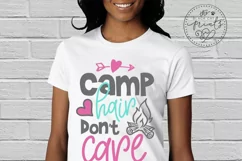 Camp Hair Don't Care SVG | Camping SVG | Summer SVG Cut File Product Image 3
