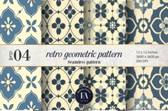 Retro Geometric Pattern | Vintage Geometric Texture Product Image 1