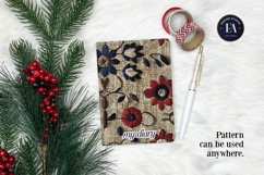 Scandinavian Embroidery Pattern | Jute Floral Texture Product Image 4