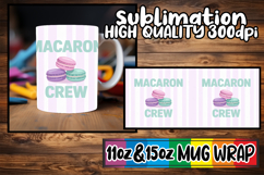 Lovely moments sublimation mug wrap, Retro Food Product Image 1