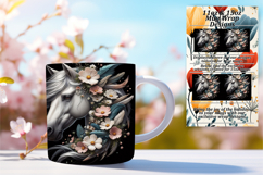 Sublimation 15oz Mug Wrap Png Template , Horse Product Image 1