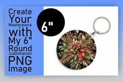 Stylish Circle Design for Sublimation , Autumn Flower Product Image 1