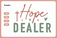 Christian Quote SVG - Faith Saying | Hope Dealer Product Image 3