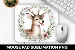 Cute Animals Mouse Pad Bundle, Sublimation Mouse Pad PNG Product Image 17
