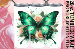 ENCHANTING JOY 20oz TUMBLER WRAP, Butterfly Product Image 1