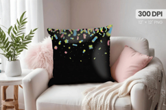 Happy New Year PNG Pillow, Festive New Year's Eve 2026 PNG Product Image 1