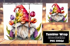 Springtime Gnome 20oz Tumbler Art Designs Product Image 1