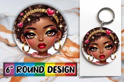 Enchanted Car Coaster Circle PNG, Love Girl Product Image 1