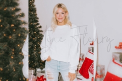 White Christmas Sweatshirt Mockup Product Image 3