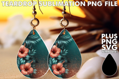 VIBRANT Teardrop Earrings Ideas PNG, Leopard Prints Product Image 1