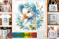 Cozy TSHIRT Art Ideas PNG, Goose Product Image 1