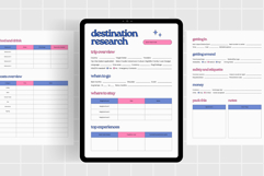 Destination Research Page Printable &amp; Digital Use PDF Product Image 1