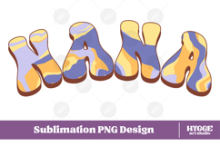 nana Png Retro Retro Mother&#039;s Day Mom Sublimation Product Image 1