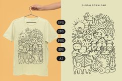 School Doodle T-shirt | SVG Product Image 1