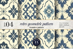 Retro Geometric Pattern | Vintage Geometric Texture Product Image 1