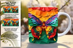 Dynamic Butterfly Springtime Mug Wrap Product Image 1