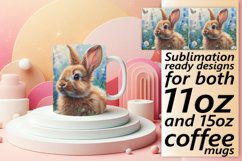 Easter Bunny Whimsy: Vibrant Watercolor Product Image 1