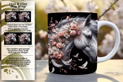 Charming 11oz Mug Wrap Png Design , Horse Product Image 1