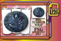 Floral Denim Tumbler Wrap Spring 20oz Product Image 1