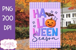 Halloween Season Garden Flag Sublimation PNG Product Image 1