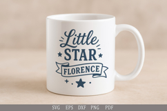 Little Star Florence SVG Personalized Name Design for Gifts Product Image 4