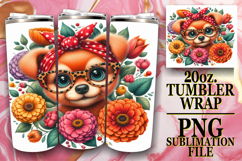 ENCHANTED MEMORIES 20oz TUMBLER WRAP, Cute Animals Product Image 1