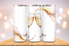 Festive Happy New Year Tumbler Wrap 2026: 20oz Skinny Tumble Product Image 1