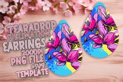 Bold Pop Art Teardrop Earring Design Graphics Product Image 1