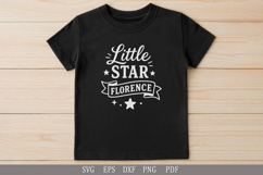 Little Star Florence SVG Personalized Name Design for Gifts Product Image 6