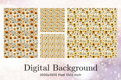 Flower Pattern Background Wallpaper Digital Paper_148 Product Image 1