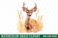 Watercolor Grass Clipart Product Image 1