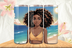 Black Girl Magic Black Woman Positive mind 20oz Tumbler wrap Product Image 1