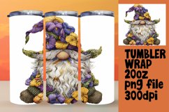 Cheerful Watercolor Gnome Tumbler Artwork Product Image 1