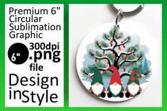 Bright Round Design for Sublimation , Gnomes Product Image 1