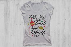 don&#039;t get your tinsel in a tangle svg, christmas svg, winter Product Image 2
