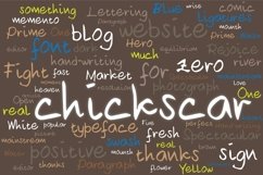 Web Font Chickscar Typeface Product Image 1
