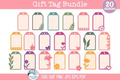 Gift Tag SVG Bundle | Personalized Holiday Tag Designs Product Image 1