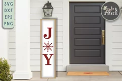 Joy Vertical Porch Sign SVG - PNG, DXF, EPS, SVG, Cut File Product Image 1
