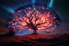 Enchanted tree under starry sky Product Image 1