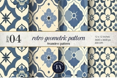 Retro Geometric Pattern | Vintage Geometric Texture Product Image 1