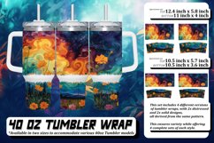 Meadow Magic Floral Tumbler Design Product Image 1