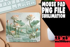 Mouse Pad 3D Flower Hole Sublimation PNG Product Image 1
