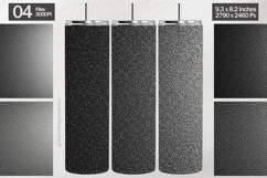 Black Glitter Tumbler Wrap| Tumbler Sublimation Product Image 1