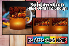 Radiant love 11oz 15oz sublimation wrap, Leopard Prints Product Image 1
