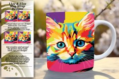 Cat-tastic Creations: Colorful Sublimation Mug Product Image 1