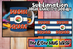 Joyful nights sublimation mug wrap, Retro Food Product Image 1